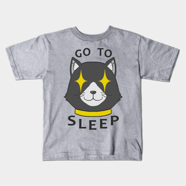 Go To Sleep - Black Kids T-Shirt by ZioCorvid